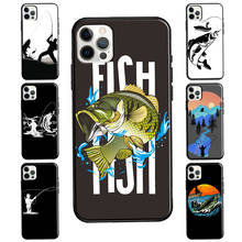 Funda de pescador de pesca para iPhone 12 Pro Max 13 mini, funda para iPhone 11 Pro Max XS X XR 7 8 Plus SE 2020 2024 - compra barato