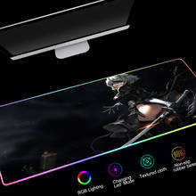 Sexy Anime Led 800x300mm Gaming Mouse Pad RGB Computer Mousepad Gamer Custom DIY Large XXL Backlight Keyboard Desk Mat 2024 - buy cheap