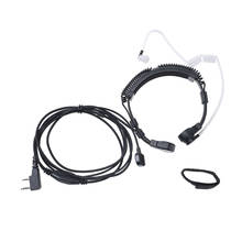 Micrófono de garganta Flexible para walkie-talkie Baofeng Kbfenwood, auriculares de Radio TK, micrófono oculto, auricular 2024 - compra barato