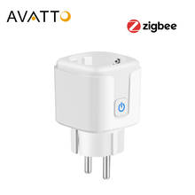 AVATTO Tuya ZigBee Smart Plug EU with 16A Power Monitor, Timer Socket Smart Home Wireless Work for Alexa, Google Home, Gateway 2024 - buy cheap