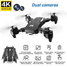 Dron con cámara Dual 4k para niños, de control remoto cuadricóptero, modo sin cabeza, mantenimiento de altitud, helicóptero de un botón de retorno 2024 - compra barato