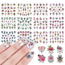 12pcs Mixed Design Nail Stickers Jewelry Flower Leaf Animals Water Transfer Decals Tattoo Nail Art Manicure Tips SABN1177-1188-1 2024 - buy cheap