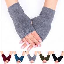1 Pair Winter Gloves Female Fingerless Gloves Without Fingers Women Cashmere Warm Winter Gloves Hand Wrist Warmer Mittens 2024 - buy cheap