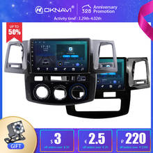 OKNAVI-Radio con GPS para coche, reproductor con Android 10, para Toyota Fortuner Hilux 2 VIgo 2008-2014, DSP, Carplay, 1280x720P, 9" 2024 - compra barato