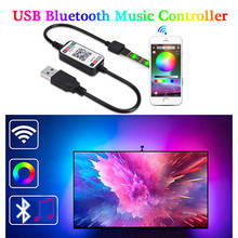 USB LED strip light lamp 5V RGB Bluetooth-compatible Controller Music Controller For 5050 3528 5630 RGB LED Strip TV Background 2024 - buy cheap