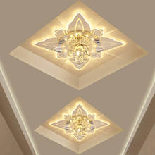 Colorful Modern Hallway Crystal LED Ceiling Light Corridor Mirror Ceiling Lamp Aisle Veranda Lighting 2024 - buy cheap