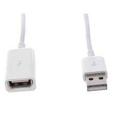 White PVC Metal USB 2.0 Male to Female Extension Adapter 3Ft 1m Cord Cable K9N4 2024 - buy cheap