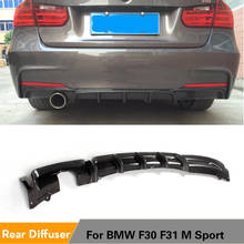Carbon Fiber / FRP Rear Bumper Diffuser Lip Spoiler Protector Exterior For BMW F30 F31 M Sport Bumper 2012 - 2017 2024 - buy cheap