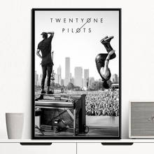 Hot Customized Twenty One Pilots Rock Music Band Stars Poster Wall Art Modern Painting Wall Pictures For Living Room Home Decor 2024 - buy cheap