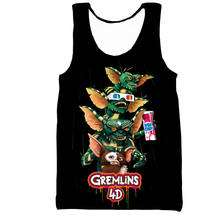 Gremlins vest men/women New fashion cool 3D printed  vest summer casual Harajuku style streetwear tops 2024 - buy cheap