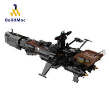 BuildMoc-Barco Pirata espacial, barco técnico MOC, Capitán Harlock, buque de guerra, Arcadia, bloques de construcción, juguetes, regalo 2024 - compra barato