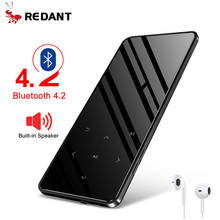 REDANT MP4 плеер с Bluetooth, FM радио, встроенный динамик, сенсорные клавиши, 8 ГБ 16 ГБ 32 ГБ 40 ГБ МП 4 HiFi музыкальный плеер Walkman для детей 2024 - купить недорого