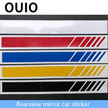 Car Sticker Rearview Mirror Side Stripe Car Body Decals for BMW E46 E60 Ford focus 2 Kuga Mazda 3 cx-5 Volkswagen Polo Golf 4 6 2024 - buy cheap