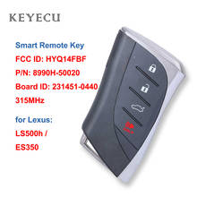 Keyecu Smart Remote Car Key Fob 4 Button for Lexus LS500h ES350 2018 2019 FCC ID: HYQ14FBF Board ID: 231451-0440 2024 - buy cheap