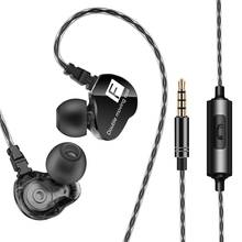 QKZ CK9 тяжелый бас Hi-Fi 3,5 мм In-Ear Спорт ушной крючок Bluetooth наушники гарнитура с микрофоном 2024 - купить недорого