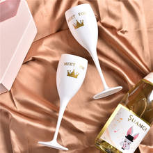 Copas de vino irrompibles para boda, copa de plástico elegante para acrílico Celebración de Navidad, fiesta, champán al aire libre 2024 - compra barato