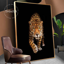Pinturas al óleo de animales salvajes para decoración del hogar, imágenes de pared modernas de leopardo para sala de estar, impresión HD en lienzo, obras de arte para dormitorio, 1 unidad 2024 - compra barato