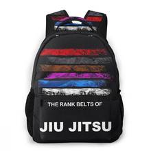 Mochila masculina bjj, mochila para viagem, bolso masculino de jiu jitsu, anime, mochila escolar jovem para crianças 2024 - compre barato