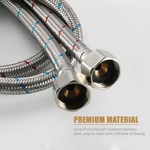 Sink Faucets Hoses Water Tap Inlet Hose Stainless Steel Wire Lengthened Long Soft Connection Fittings Faucet Hot and Cold Hoses 2024 - buy cheap