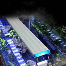 Iluminación LED Superfina para cultivo de plantas acuáticas, lámpara de Clip brillante para acuario, impermeable, azul, 18-48CM, 220-240V 2024 - compra barato