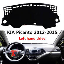 Capa protetora de painel de carro taij, para kia picanto 2012-2015, manopla esquerda, painel de automóvel 2024 - compre barato