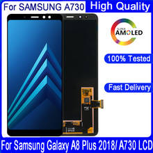 6,0 "Original AMOLED pantalla LCD para Samsung Galaxy A8 Plus 2018 pantalla A730 A730F SM-A730F DE LA ASAMBLEA DE PANTALLA TÁCTIL reemplazo parte 2024 - compra barato