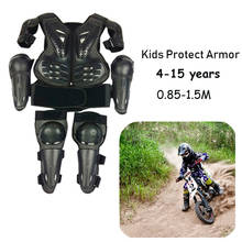 Chaleco Protector de cuerpo completo para niños, blindaje de Motocross, chaqueta de protección para el pecho y la columna vertebral, rodillera de ciclismo de montaña 2024 - compra barato