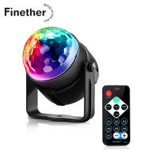 Nova geração de cristal led bola mágica 3 w mini rgb efeito iluminação palco lâmpada festa discoteca clube dj luz mostrar eua/ue plug 2024 - compre barato