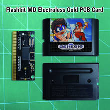 Chiki Boys - Flashkit MD, tarjeta PCB dorada sin electrodos, Cartucho de juegos MD de 16 bits para consola MegaDrive Genesis 2024 - compra barato