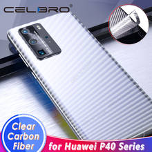 Protector de pantalla para Huawei P40 Pro, película protectora trasera, pegatina de fibra de carbono, vidrio no templado para Huawei P40Pro Lite 2024 - compra barato