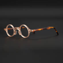 Luxury Acetate Handmade Small Round Glasses Frame Men Women Vintage Retro Designer Optical Myopia Eyeglasses Frame Eyewear Frame 2024 - buy cheap