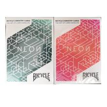 Bicycle Neon Playing Cards Deck Bicycle Cardistry Cards USPCC Poker Magic Card Games Magic Tricks Props for Magician 2024 - buy cheap