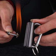 Permanent Outdoor Flint Match Striker Lighter Keychain Fire Starter Instant Portable Survival Tool Outdoor Lighter Gadget Man 2024 - buy cheap