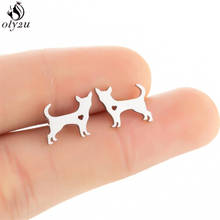 Small Cute Dachshund Dog Earrings Children Jewelry Fashion Dog Paw Heart Stud Earring Women Girls Ear Studs Accessories 2024 - buy cheap