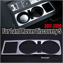 Wooeight автомобиля рамка держателя стакана воды крышка Стайлинг автомобиля отделка центральной наклейка на консоль, пригодный для Land Rover Discovery 5 LR5 2017-2020 2024 - купить недорого