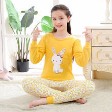 Pijama manga longa 100% algodão, conjunto de roupas para crianças grandes, meninos e meninas com desenho animado, para 10 12 14 e 16 anos 2024 - compre barato