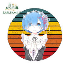 EARLFAMILY 13cm x 12.6cm for Re Zero Pack Rem Funny JDM Car Stickers Anime Waterproof 3D Car Styling Simulation Fun Decal 2024 - buy cheap