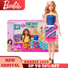Figura de muñeca Barbie a la moda, caja de regalo elegante, ropa y faldas hermosas, colocación GFB82, muñecas de imitación, regalo de cumpleaños para niños 2024 - compra barato