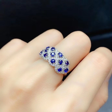 Natural Sapphire  Gem Ring S925 Sterling Silver Fine Fashion Charming Jewelry for Women Free Shipping 2024 - buy cheap