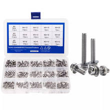 Machine Screws Set Stainless Steel Screws M2 M3 M4 Screws Phillips Pan Head Screws Bolt and Nut Flat Washers Home Hardware 2024 - buy cheap