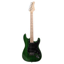 ST стильная электрогитара 22 лада, Высококачественная гитара из липы с сумкой для гитары, усилитель, лучший подарок 2024 - купить недорого