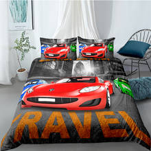 Sports Car Bedding Set King Size Fashionable High End Duvet Cover 3D Queen Twin Full Single Double Unique Design Bed Set 2024 - buy cheap