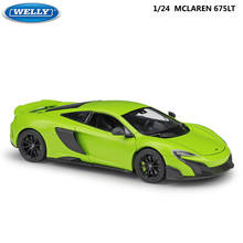WELLY 1:24 Scale Diecast Vehicle MCLAREN 675LT Simulator Model Car Metal Sports Car Alloy Toy Car For Children Gift Collection 2024 - buy cheap