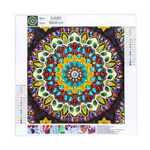 Mandala Flower Pre-Printed 11CT Cross-Stitch Set Embroidery DMC Threads Craft Sewing Painting Handiwork For Adults Room  Sales 2024 - buy cheap