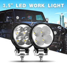 Barra de luz Led para trabajo todoterreno, foco de inundación, lámpara antiniebla para Jeep, SUV, 4x4, ATV, barco, camión, coche, 12V, 24V, 3 '', 3,5'', 4 pulgadas 2024 - compra barato