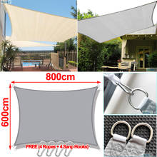 6x8M 300D Waterproof Sun Shelter Sun shade Protection  19.5x26ft Outdoor Cover Yard Garden Patio Pool Shade Sail Awning Camping 2024 - buy cheap