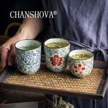 CHANSHOVA-taza de té de cerámica pintada a mano de estilo chino tradicional, tazas pequeñas y grandes de porcelana China para café y té, H315, 120/200ml 2024 - compra barato