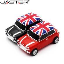 Jaster pendrive de carro vermelho, usb 2.0, 4gb, 8gb, 16gb, 32gb, 64gb 2024 - compre barato