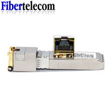 Módulo sfp + porta ethernet gigabit, módulo rj45, comutador, 10g, conector sfp, cobre, rj45 2024 - compre barato