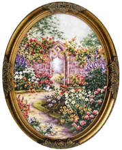 14/22/25ct Counted Cross Stitch Kit The Secret Garden Door Flower Yard Field dome  120422 2024 - buy cheap